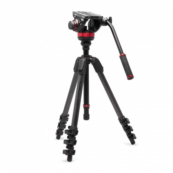 Manfrotto 055 Carbon Fibre Tripod with MVH502AH Video Head MVK502055CXPROV